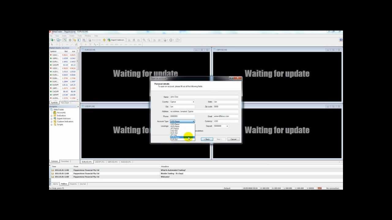 HOW TO CREATE A DEMO ACCOUNT Pepperstone YouTube