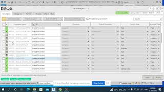 DIROTTS 1 FWORKSET AND PARAMETER MANAGER