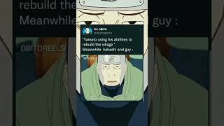 While Yamato build the village Kashi and Guy #shorts#shortsfeed#narutoshippuden#youtubeshorts#viral