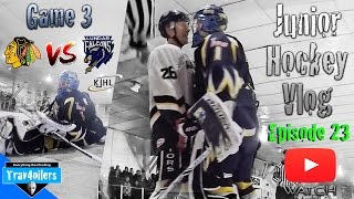 Junior Hockey Vlog Ep. 23 Mic'd | Playoffs Game 3 | Fighting To Keep The Season Alive | GoPro [HD]