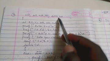 ADDITION, SUBTRACTION, MULTIPLICATION, DIVISION USING SWITCH CASE PROGRAMMING SPA EXPLANATION HINDI