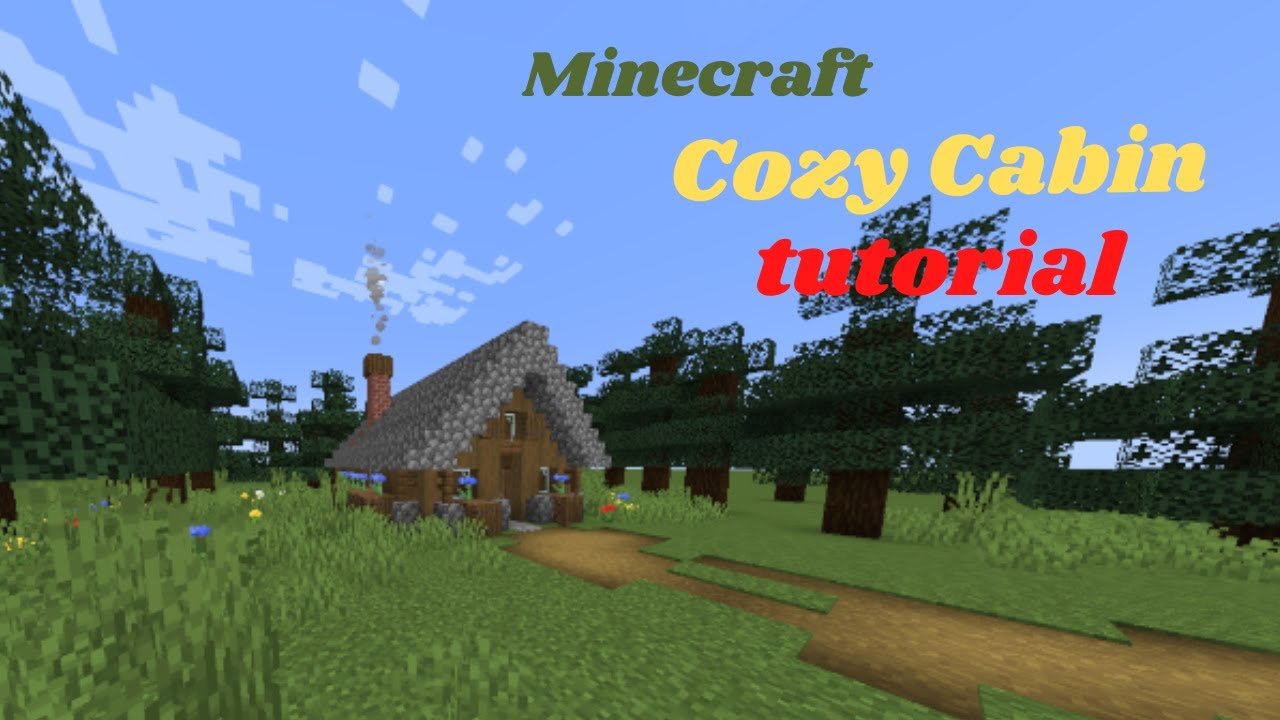 Minecraft | Small Cozy Cabin Tutorial - YouTube