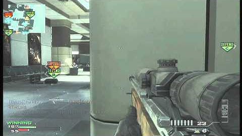 MW3 Amazing QuickScope Snipe on Terminal