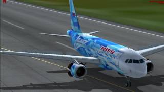 Landing in airport Pulkovo/Посадка в аэропорту пулково/FSX Landing in airport Pulkovo/Посадка в аэропорту пулково/FSX