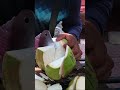 Green coconut cutting skill shorts coconut streetfood viral explore satisfying fyp fresh