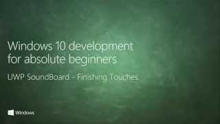 UWP 054 | UWP SoundBoard: Finishing Touches UWP 054 | UWP SoundBoard: Finishing Touches