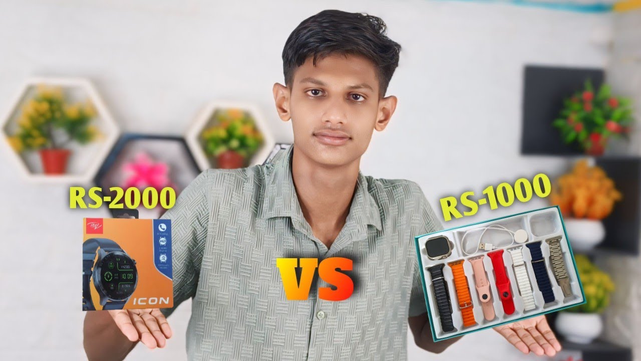 1000 Rs Smart Watch Vs 2000 Rs Smart Watch ⌚ - YouTube