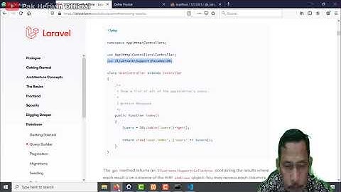 Menampilkan Data Manual Dengan Query Builder,migration dan sekilas Tentang Models