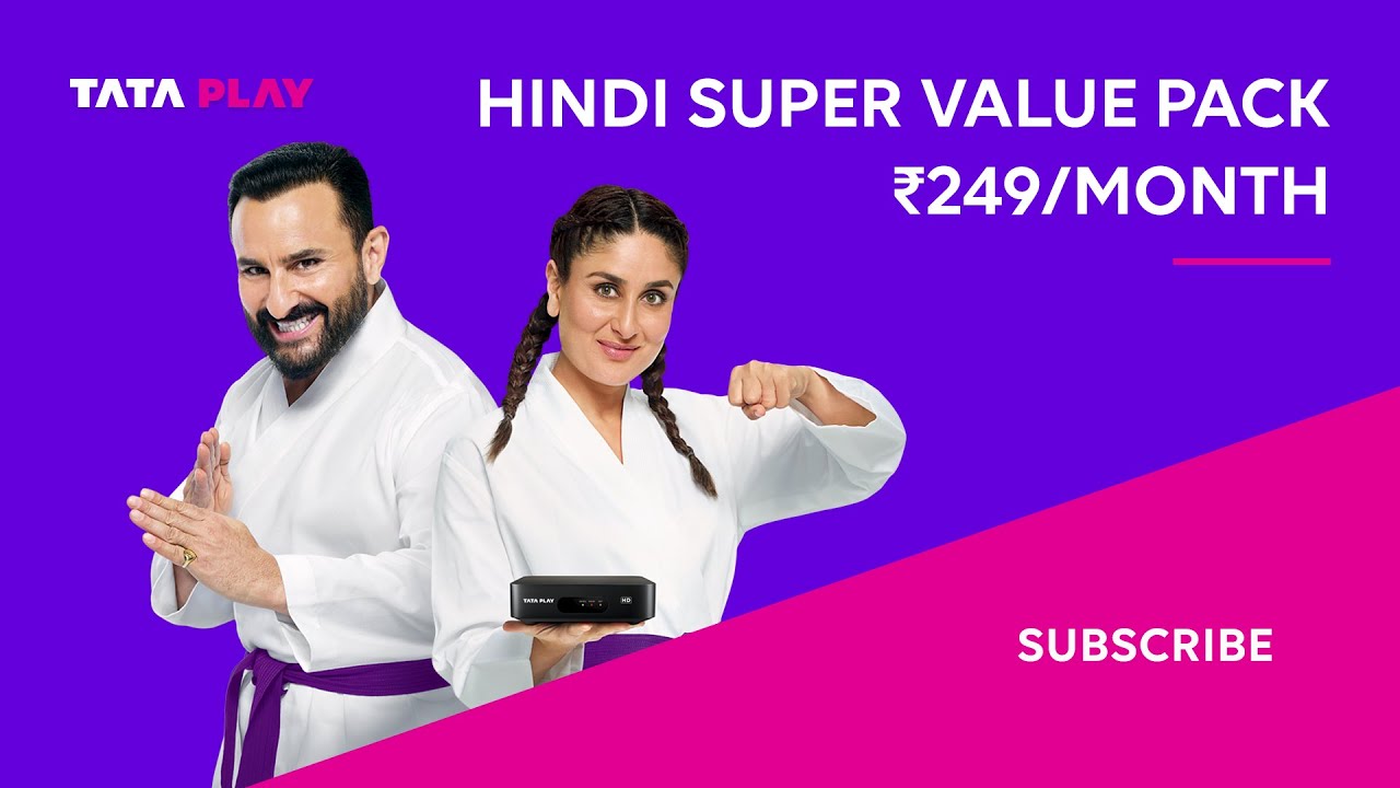 Tata Play | Hindi Super Value Pack | ਹਿੰਦੀ ਸੁਪਰ ਵੈਲਿਊ ਪੈਕ | Only ₹249/month | Save your TV bill