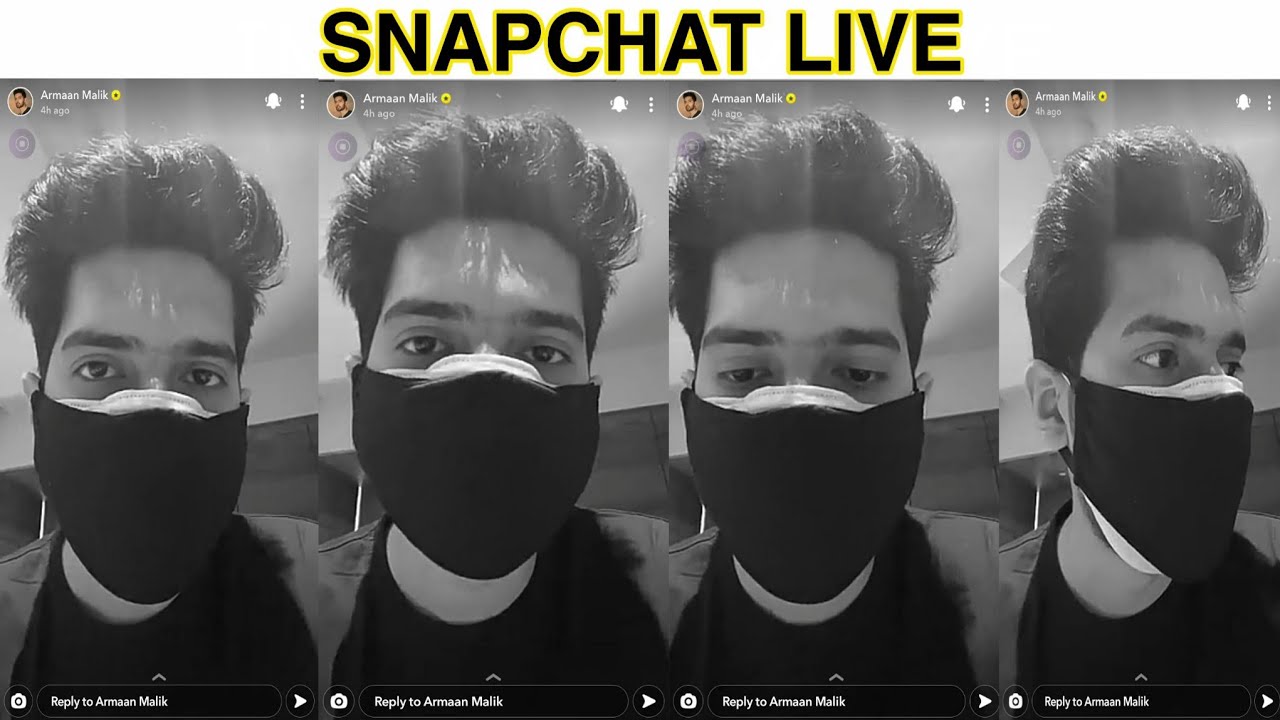 Wherever i Can, i Try To Wear Mask - Armaan Malik || Snapchat Live || SLV2021