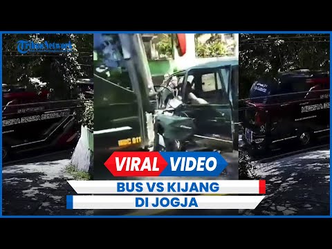 Kecelakaan Adu Banteng Bus Pariwisata Vs Kijang di Jogja Bermula Salip Motor