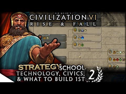 Technology, Civics, & What to Build First | Civilization VI: Rise & Fall — Strategy School 2