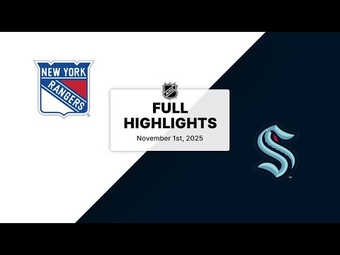 NHL Highlights | Rangers vs. Kraken | November 01, 2025