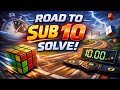 👉Road to sub 10 solve Rubik's cube 🚀🚀