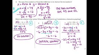Algebra 1 Spring Final Exam Review: Unit 4