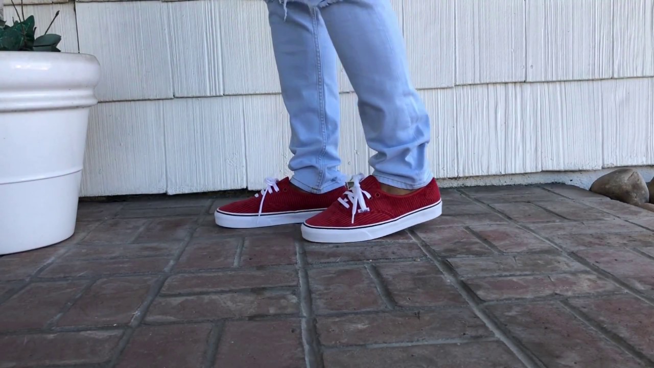 vans authentic corduroy