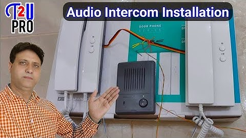 Commax Audio Intercom Installation Full Guide With Wiring Diagram By Talk2upro