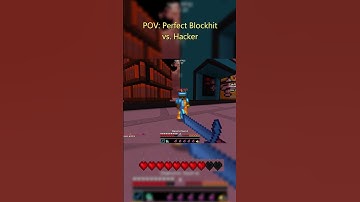POV: Perfect Blockhit vs. Hacker #aleexks #hacker #pvp