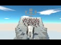 HIGH GROUND ARMY of 50 from ALL UNITS vs GORO THE GIANT Animal Revolt Battle Simulator