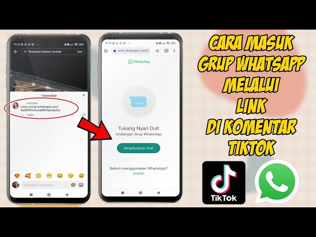 Cara Masuk Grup Whatsapp Melalui Link Di Komentar Tiktok class=