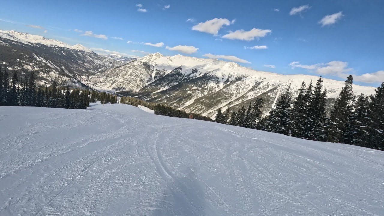 Copper Mountain CO | Flying down Andy's Encore into Rosi's Run