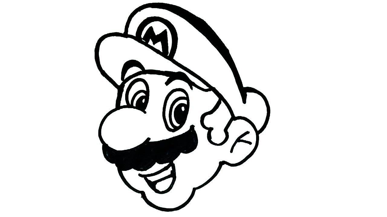 How to draw Mario Cartoon characters Drawing Easy step