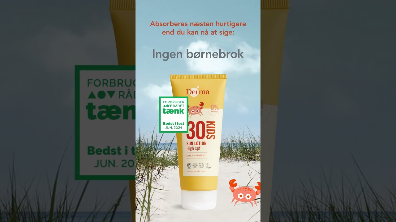 Derma Sun Kids - Bedste solcreme til børn  
