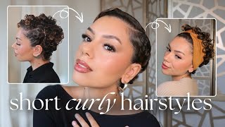 CURLY PIXIE HAIRSTYLES to try for your short curls or big chop! *3 TUTORIALS*