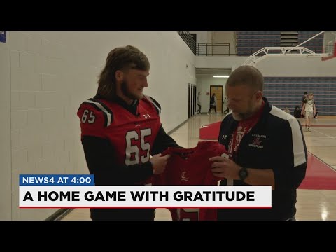 Cookeville High School seniors hand jerseys to teachers, administrators