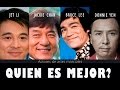 Jet Li vs Jackie Chan vs Bruce Lee vs Donnie Yen // Quien es mejor? Actores artes marciales