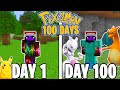 I Survived 100 Days In Minecraft Pixelmon!