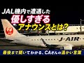 JALのCAさんが機内で発した「優しすぎるアナウンス」で癒やし 遅延した機内が感動に包まれた瞬間 羽田→新千歳フライト 【HIDE-KIX AIR】