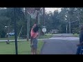 Drive by dunk challenge he got stuck