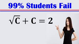 Solving a 'Harvard' University entrance exam |Find C