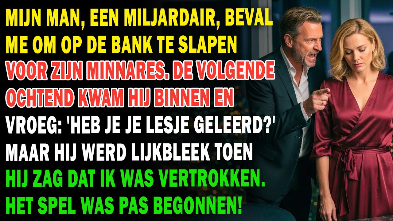Mijn Miljardair-Man Stuurde Me Naar De Bank Voor Zijn Minnares. Hij Had Geen Idee Wat Ik Zou Doen...