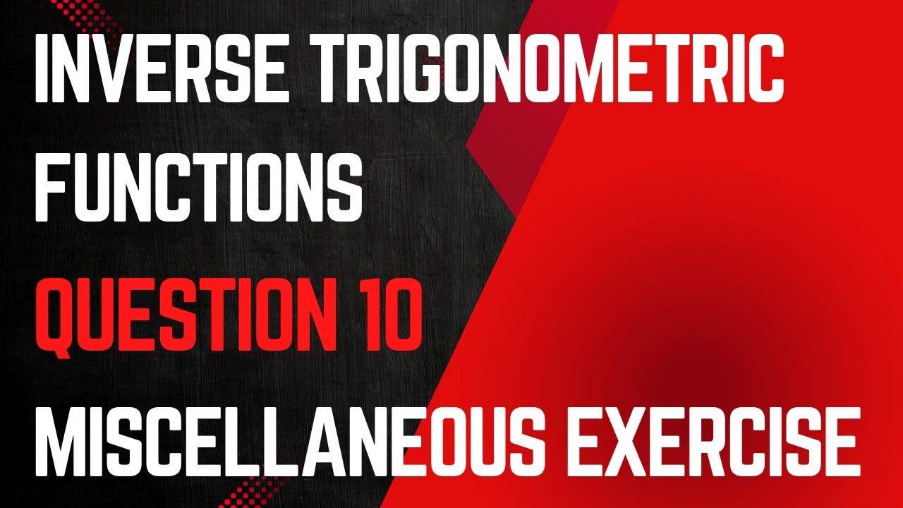 rd sharma class 12 inverse trigonometry solutions mcq