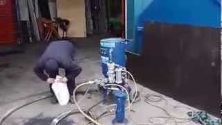 Grit Blast Pot Demonstration