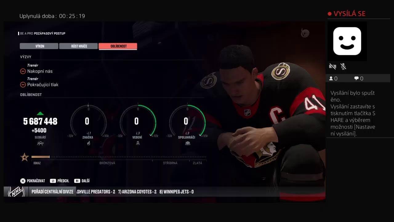 NHL23 Ottawa Senators vs Arizona Coyotes