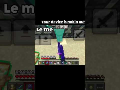 your device is Nokia But you are elytra mace master #shorts #mcpe