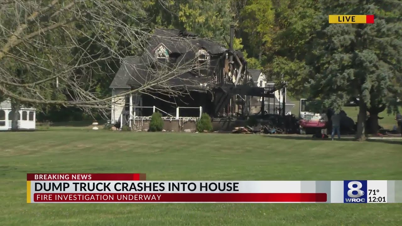 Deadly Sparta house fire caused by dump truck crash