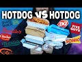 Ranking EVERY Hotdog Best To Worst 🌭 Top 8 Fast Food Chains