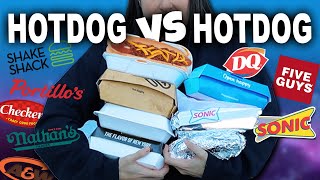 Ranking EVERY Hotdog Best To Worst 🌭 Top 8 Fast Food Chains