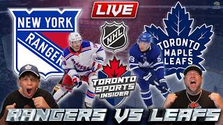 🔴 New York Rangers vs Toronto Maple Leafs LIVE | NHL LIVE Stream Play by Play | Eastern Rivals Clash