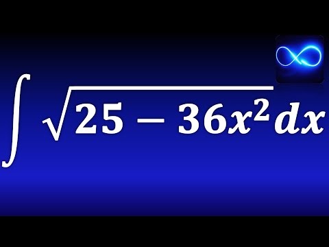 230. Integral de raíz cuadrada de 25 - 36x^2, aplicando fórmula