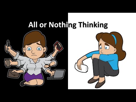 All Or Nothing Thinking, Anxiety and Depression