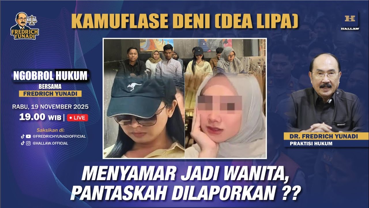 KAMUFLASE DENI DEA LIPA PANTASKAH DILAPORKAN