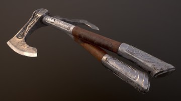 Modeling in Autodesk Maya Viking Axe from Assassin