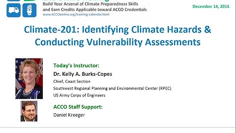 Climate-201 (preview): Identifying Climate Hazards & Conducting Vulnerability Assessments