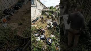 From trash to luxury garden transformation 🌿 Watch the insane before and after! #BeforeAfter #Garden