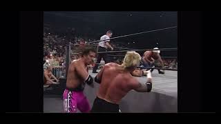 Ric Flair, Bret Hart and Hulk Hogan v Sting, Lex Luger  and DDP  on Nitro (9/27/99)